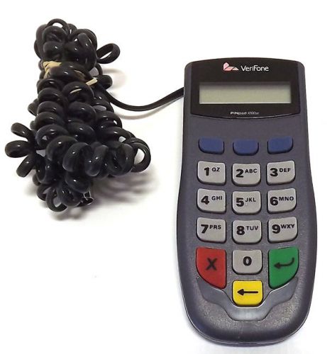 Verifone 1000se pinpad credit card terminal pos pin pad 1000 se w/ 6ft. cable for sale