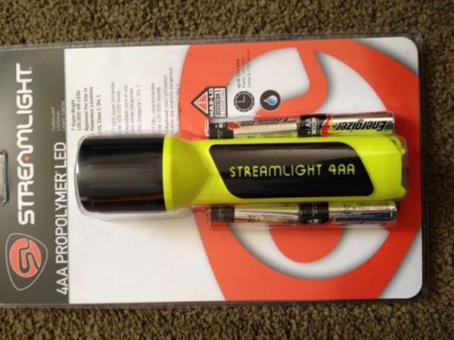 Streamlight ProPolymer 4AA LED Flashlight 68202 Yellow Firefighter Unbreakable