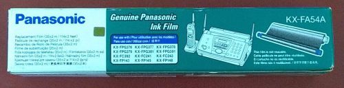 PANASONIC KX-FA54A Pkg of 2 Fax Machine Ink Film 35m KX-FPG 376 377 378 GENUINE