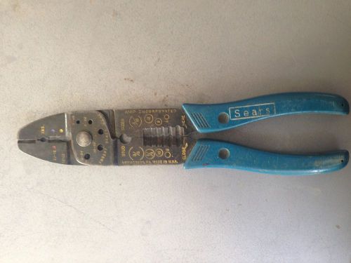 Vintage Sears Wire Crimpers Strippers Cutters Electrical Terminal