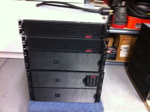 Rackmount APC UPS with Battery Pack, includes black 7ft Chatsworth 4 post rack
