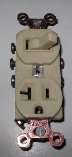 Slater 698-IV , 3-Way Toggle Switch Ground &amp; Outlet, Ivory, 20A