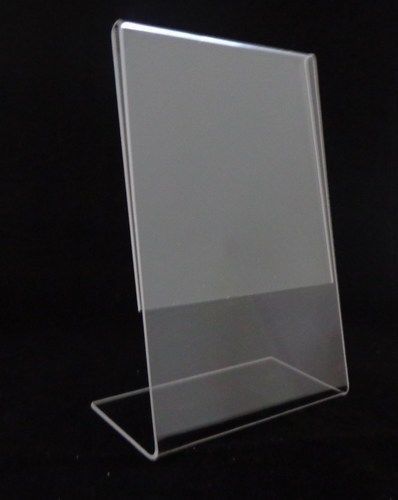 Dazzling Displays 6-pack Acrylic 4 x 6 Slanted Sign Holders