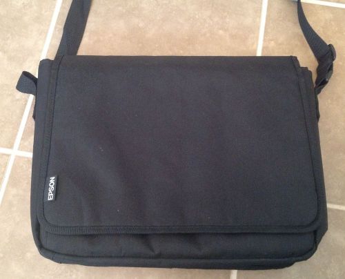 Epson Projector Carry Case Bag Padded Black One Exterior Pouch Nylon