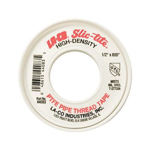Slic-Tite® PTFE Thread Tapes - 1/2&#034;x600&#039; slic-tite 44101 thread tape PTFE hea