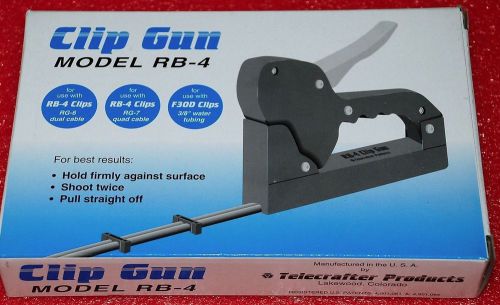 Rb-4 rb4 telecrafter insulated staple fastener gun for dual rg6 rg59 coax cable for sale
