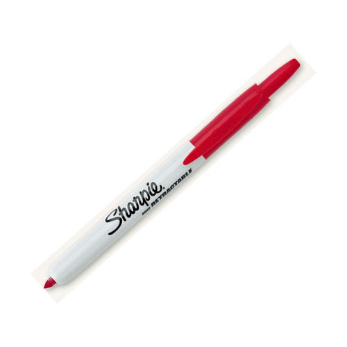NEW Sharpie Retractable Fine Point Red Permanent Marker One Single Pen Only