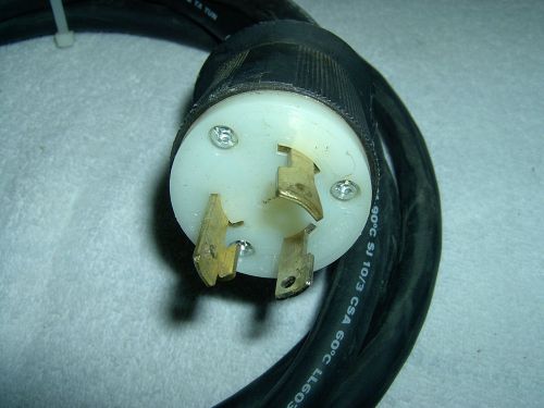 30a 125V HUBBELL PLUG USED  WITH APPROX. 7 FOOT 10/3  CORD ATTACHED