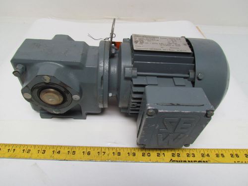 Sew-eurodrive sa32t dt71d2tf gear motor 3/4hp .55kw 3ph 266/460v 3300 rpm 10:1 for sale