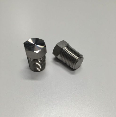 NEW 1/4&#034; NPT Stainless Steel Male Hex Head Plug Pipe Fitting