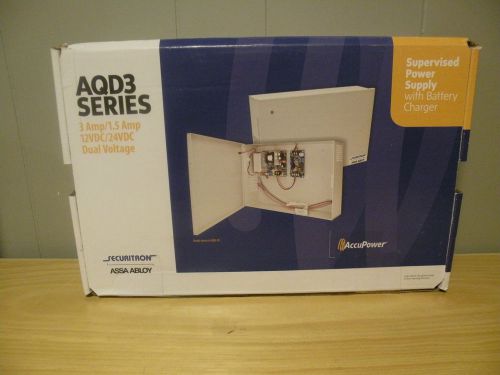 SECURITRON AQD3 SERIES  SUPERVISED POWER SUPPY NEW IN BOX