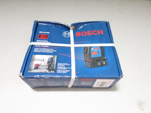 Bosch gll2-40 self-level cross line laser up to 30 feet for sale