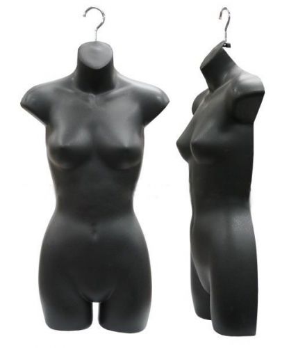 Female Mannequin Hanging Torso - Black