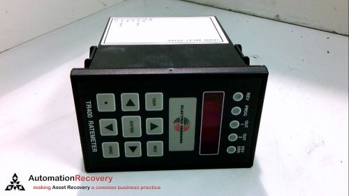 ELECTRO SENSORS INC  TR400,  RATE METER115VAC 4-20MA W/ RELAY, NEW*