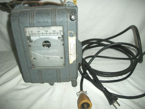 Old GE General Electric Recording Ammeter Type CF-1 w/ Graph Chart Ribbons