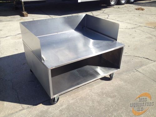 Restaurant equipment stand, stainless steel 48x40x24 for sale