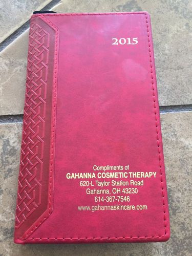 2015 red diary scheduler book journal yearly weekly daily planner calendar ~ new for sale