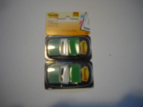 New !   Post-it Marking Flags in Dispensers -Green 1 in Wide  100 Flags