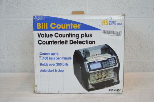 Royal sovereign international rbc4500 bill counter makes bill counting efficient for sale