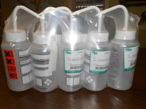 AZLON Wash Bottles, 500mL, PK 5 &#034;Free Shipping&#034; NEW