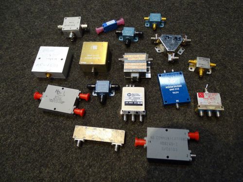 Lot of 16 RF Microwave Couplers SMA Coaxial K&amp;L HD Merrimac RLC Mini Circuits