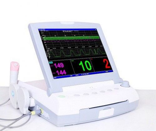 12 inch TFT Patient Fetal Monitor FHR TOCO Ultrasound Prenatal Fetal Movement
