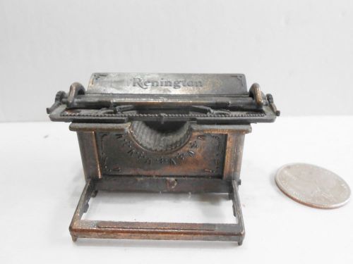 MINI Vintage Antique Die Cast Pencil Sharpener Hong Kong Remington Typewriter