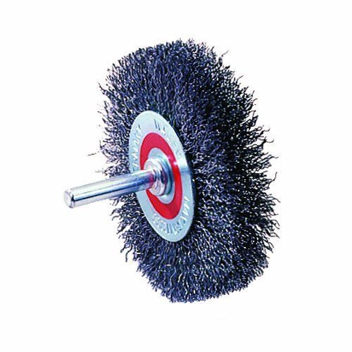 Walter 13C175 Crimped Wire Mounted Brush  Stainless Steel 304  3&#034; Diameter  0.01