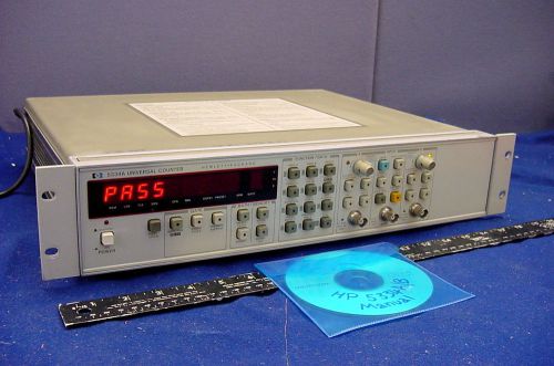 NICE AGILENT (HP) 5334A 100MHz UNIVERSAL COUNTER W/CD COPY OF MANUAL - TESTED