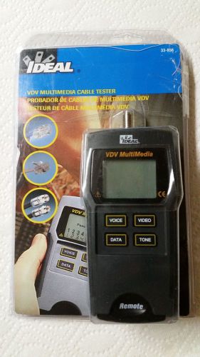 IDEAL-VDV-Multimedia Cable Tester 33-856  Ideal-VDV-Mu, With Remote