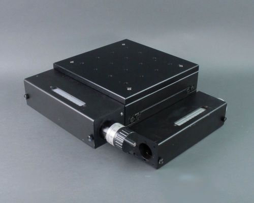 (3) x-y linear optical positioning table w readout 2 axis motion 10&#034; square for sale