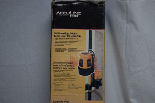 Acculine pro 40-6610 laser level kit - new for sale