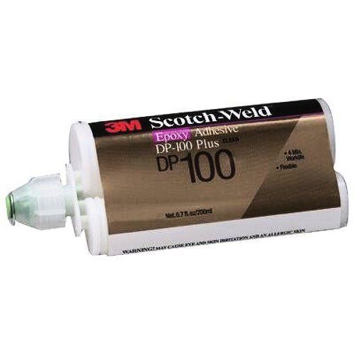 3M DP100Plus Scotch-Weld Epoxy Adhesive DP100 Plus Clear, 1.69 oz (Pack of 1)