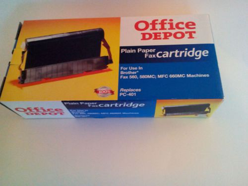 Office Depot Plain Paper Fax Cartridge PC-401 for Brother Fax 560,580MC,MFC660MC