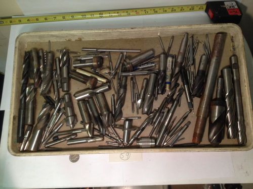 Machinist lot #2. end mills, drill bits, taps, etc. nice lot! for sale