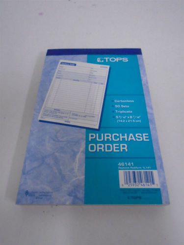 Tops purchase order book - top46141 carbonless triplicate 50 sheets for sale