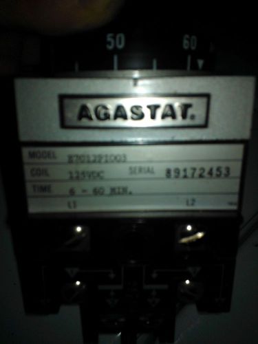 Agastat Timing Relay 6 - 60 Minutes