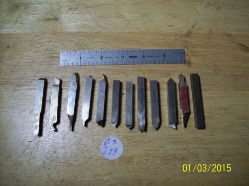 TOOL BITS 5/16” LOT OF 12-Pc’s High Speed Steel