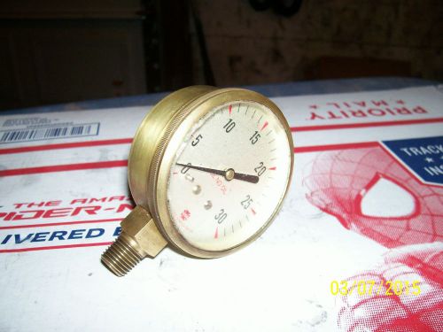 Brass USG Pressure Gauge 0-30 PSI /  Without Box