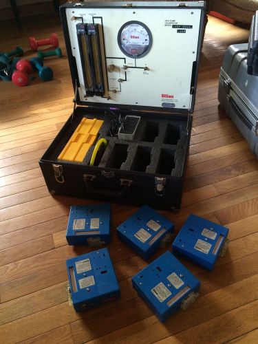 GILIAN UNIVERSAL PUMP CALIBRATOR IHCP-300HL With 5 113A Personal Air Monitors
