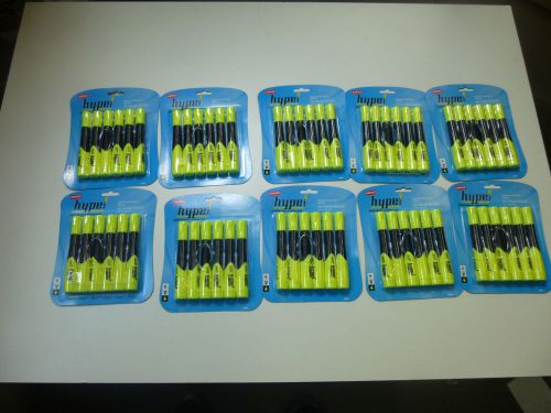 60 Staples Hype Rubberized Rubber Comfort Grip Chisel Tip Yellow Highlighter Lot