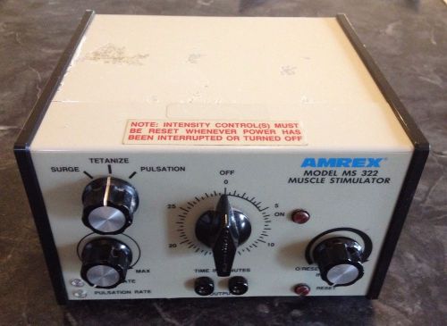 Amrex ms322 single channel 2 pad therapy muscle stim unit #4 for sale