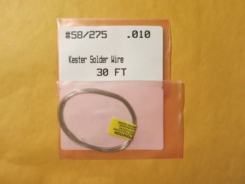 30 feet kester solder  lead free #58/275 .010,  p/n 24-7068-7623 for sale