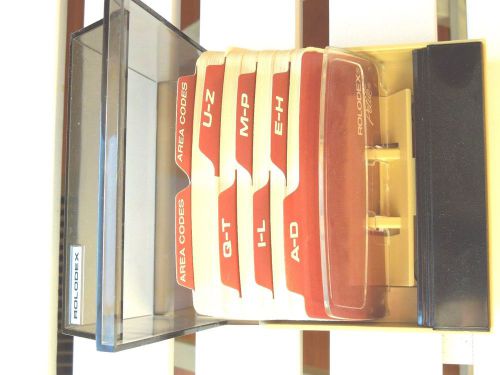 Rolodex Petite Address File Contact Box System Organizer S300C With Cards