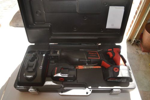 Snapon CORDLESS  Reciprocating Saw Zall Ctrs4850 W Charger and 2 batteries 18v