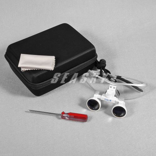 2015 Dental Binocular Loupes 3.5X420mm magnifying Surgical Glasses Silver