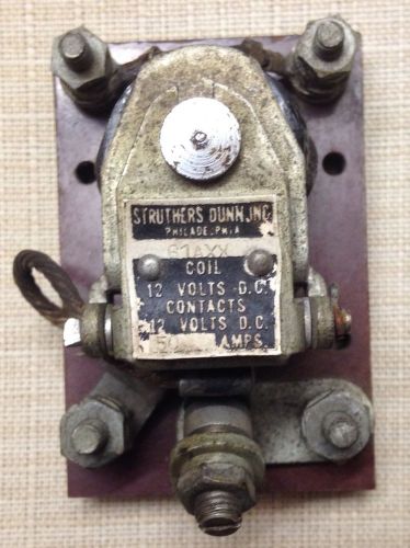 Vintage Struthers Dunn Coil Switch 12 V Dc 50 A