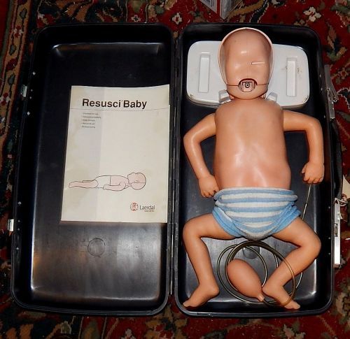LAERDAL RESUSCI BABY ANNE INFANT CPR MANIKIN DUMMY DOLL w/ Pulsometer