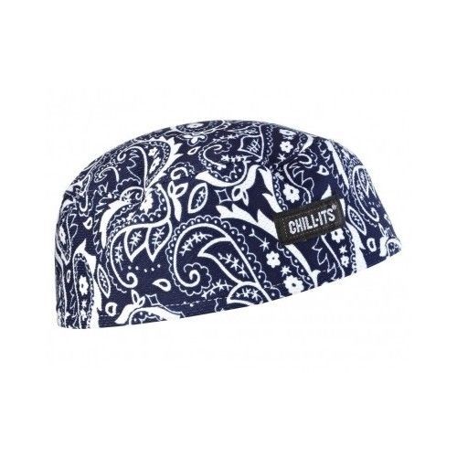 Sweat Beanie Skull Cap Helmet Absorb Cycling Motorcycle Cap Headband Navy Cool