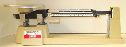 Ohaus triple beam balance scale 2610g 700 800 series 5 lb 2 oz clean accurate for sale